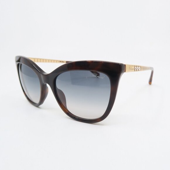 Chopard SCH260S 09XK 54mm. Brown Tortoise/Blue Gradient Women\'s New Sunglasses. main image 4
